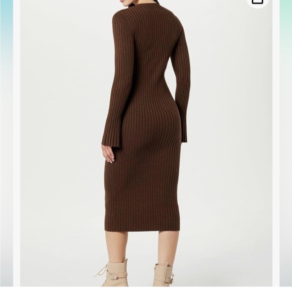 Nwt the drop Brown Ribbed Knit Sweater - Picture 3 of 7